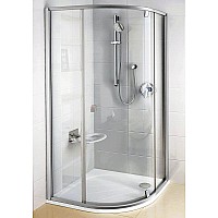 Полукруглая душевая кабина Ravak Pivot 37677101Z1 90 белый прозрачный