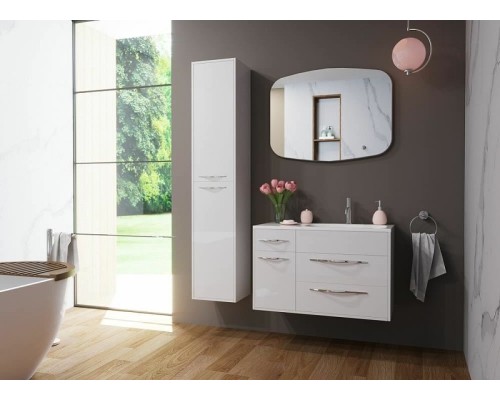 Тумба с раковиной Эстет Barcelona 90 R ФР-00003596 подвесная Белая