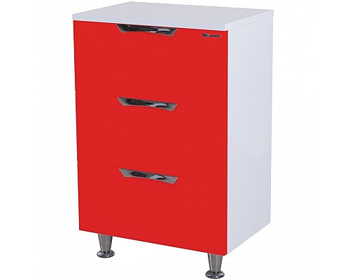 Тумба Bellezza Лагуна 60 4632109140033 Красная Белая