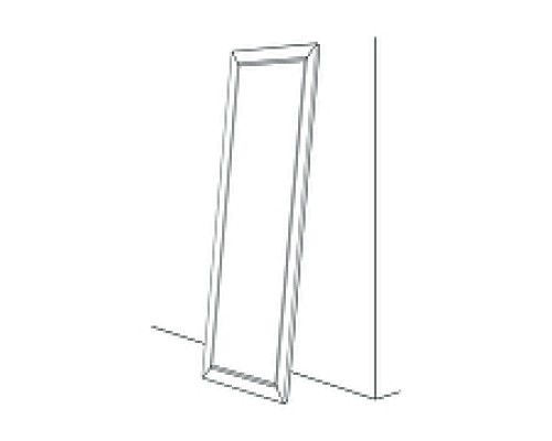 Зеркало Evoform Exclusive Floor 199х100 BY 6149 с фацетом в багетной раме - Сусальное золото 80 мм