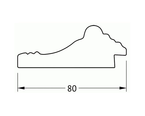 Зеркало Evoform Exclusive Floor 199х100 BY 6149 с фацетом в багетной раме - Сусальное золото 80 мм
