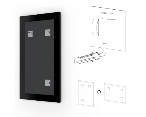 Зеркало Evoform Definite 84х64 BY 1013 в багетной раме - Золотой акведук 61 мм