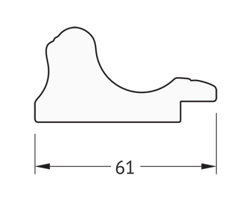 Зеркало Evoform Definite 84х64 BY 1013 в багетной раме - Золотой акведук 61 мм