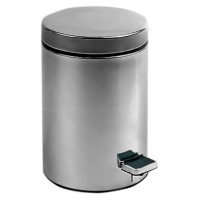 Ведро для мусора Nofer 12 09100.12.B (09102.B) Хром глянцевое