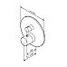 Встраиваемый смеситель AM.PM Like F8075600 150 мм