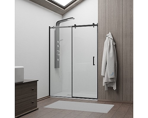 Душевая дверь RGW Tornado TO-14B 140 02071414-14 профиль Черный стекло прозрачное