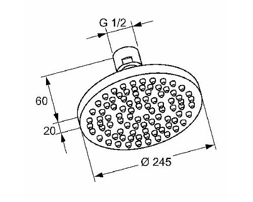 Верхний душ Kludi A-Qa 6651105-00 Хром