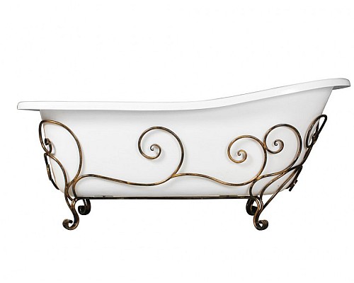 Кованый каркас для ванны Эстет Царская патина