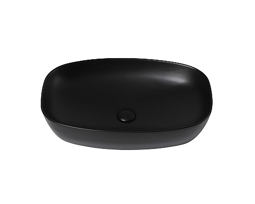 Раковина накладная ABBER Rechteck AC2206MB черная матовая