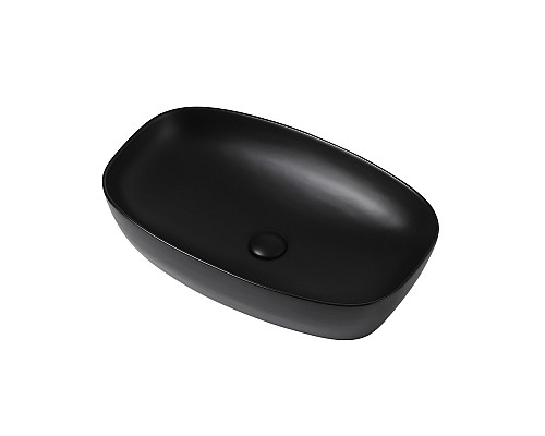 Раковина накладная ABBER Rechteck AC2206MB черная матовая