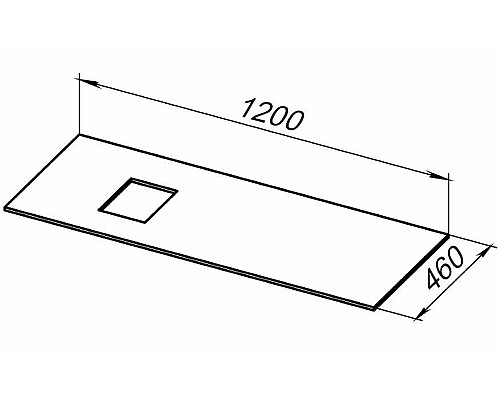 Столешница под раковину Allen Brau Infinity 120 L 1.21015.B Бежевая