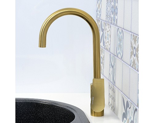 Смеситель для кухни WasserKRAFT Aisch 5507 Золото матовое