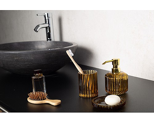 Стакан для зубных щеток Ridder Vilma 2167104 Желтый