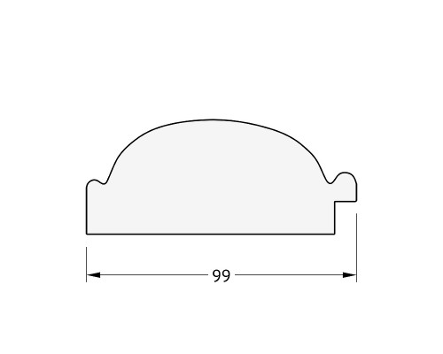 Зеркало Evoform Exclusive-G 128х59 BY 4070 с гравировкой в багетной раме - Византия золото 99 мм