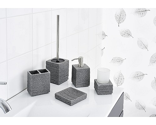 Стакан для зубных щеток Ridder Brick 22150207 Серый