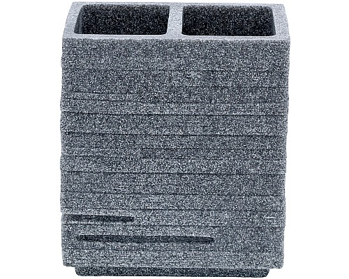 Стакан для зубных щеток Ridder Brick 22150207 Серый
