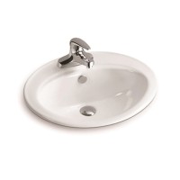 Раковина керамическая врезная сверху SantiLine SL-2107