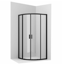 Душевой уголок Ambassador Kingston 80х80 профиль Черный стекло прозрачное