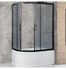 Душевой уголок Royal Bath ВК 120х80 профиль Черный стекло матовое
