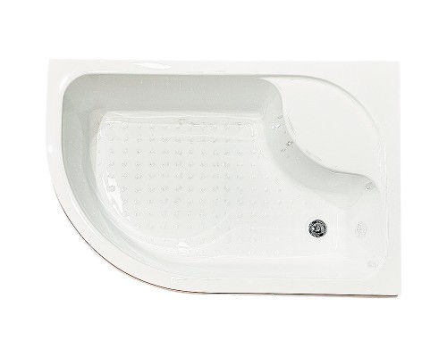 Душевой уголок Royal Bath ВК 120х80 RB8120BK-C-BL-R профиль Черный стекло матовое