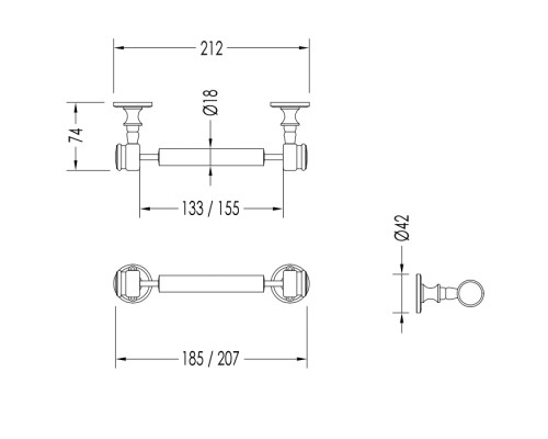 Держатель туалетной бумаги Devon&Devon First Class DD33100CR Хром