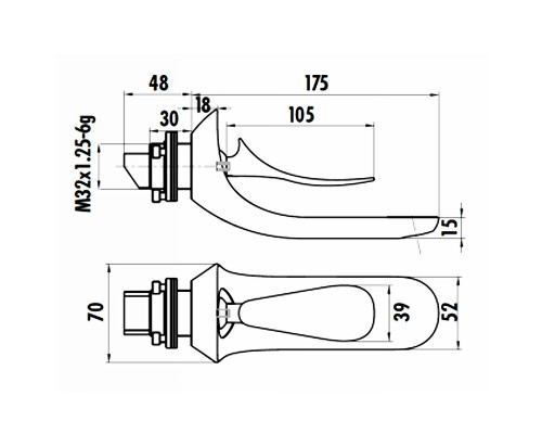 Смеситель для раковины Creavit Foglia FG1401 Хром