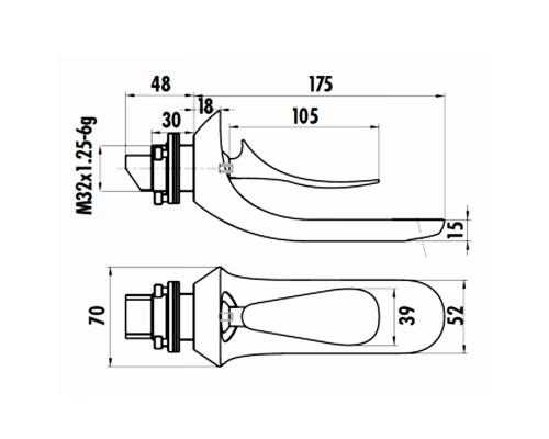 Смеситель для раковины Creavit Foglia FG1401 Хром