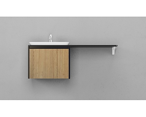 Тумба под раковину Velvex Klaufs 56 tpKLA.56.50.1Y-617.217 подвесная Шатанэ Черная