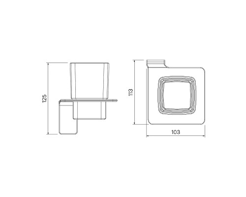 Стакан для зубных щеток Iddis Slide SLIGMG1i45 Графит
