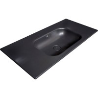 Столешница моноблок Armadi Art Vallessi 120 антрацит глянец керамика