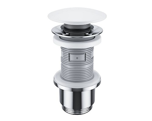 Пробка "click-clack" к сифону Excellent белый глянец