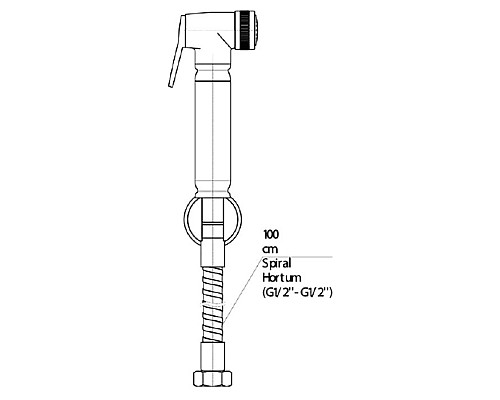 Гигиенический душ GPD STS01 Хром