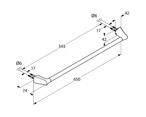 Полотенцедержатель Kludi Ambienta 5398005 Хром