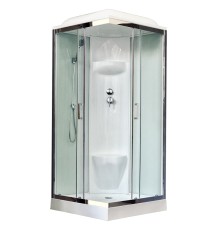 Душевая кабина Royal Bath HP 80х80 стекло прозрачное задняя стенка Белая