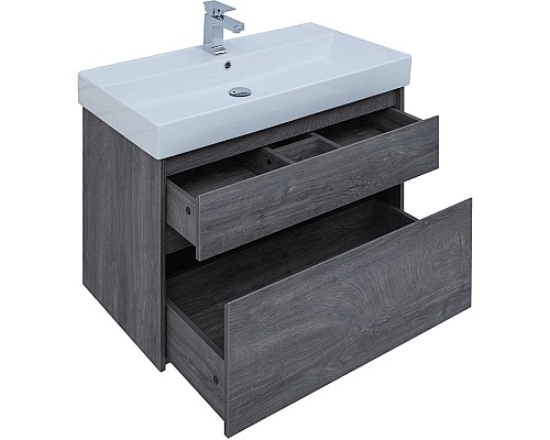 Тумба под раковину Aquanet Nova Lite 90 242267 подвесная Дуб рошелье