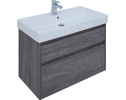 Тумба под раковину Aquanet Nova Lite 90 242267 подвесная Дуб рошелье