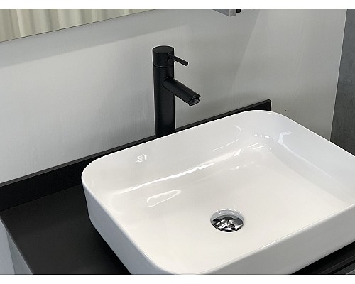 Тумба с раковиной Comforty Эдинбург 75 00004149066 подвесная Бетон светлый