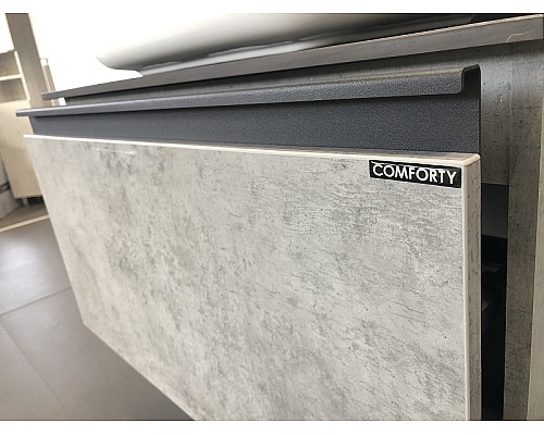 Тумба с раковиной Comforty Эдинбург 75 00004149066 подвесная Бетон светлый