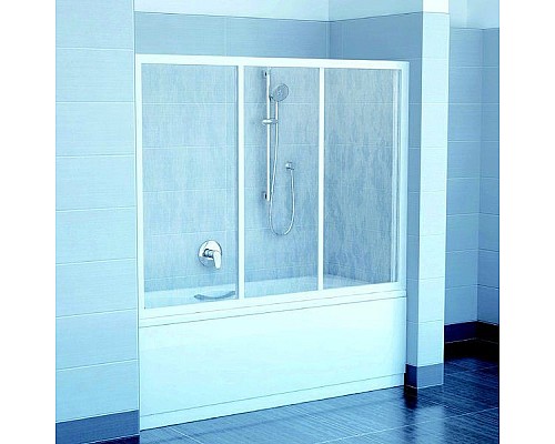Шторка для ванны Ravak AVDP3 40VP0102Z1 150 белая Тpанспаpент