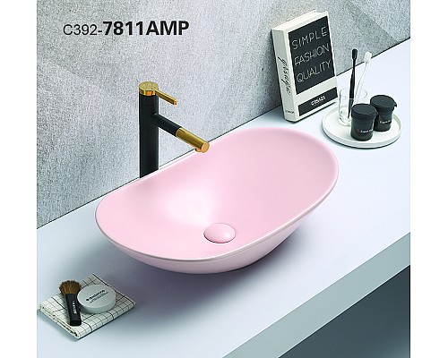 Раковина-чаша CeramaLux 61 7811AMP-3 Розовая