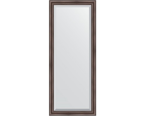 Зеркало Evoform Exclusive 151х61 BY 1184 с фацетом в багетной раме - Палисандр 62 мм