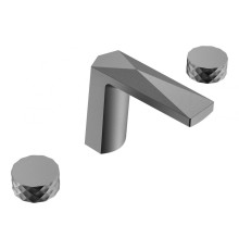 Смеситель врезной на 3отв. Boheme Venturo Gun Metall, ручка DIAMOND
