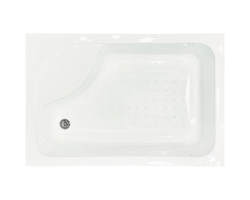 Душевой уголок Royal Bath BP 120х80 профиль Черный стекло прозрачное