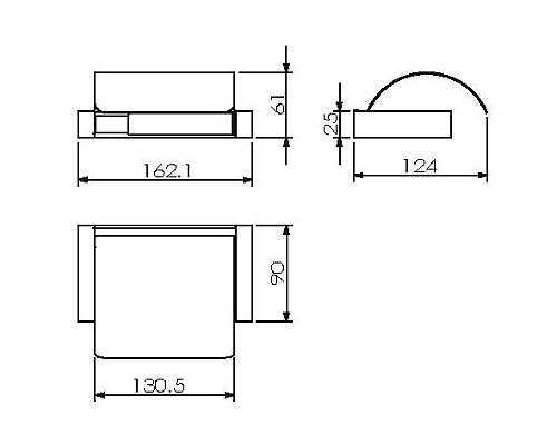 Бумагодержатель с крышкой LANGBERGER 30041A