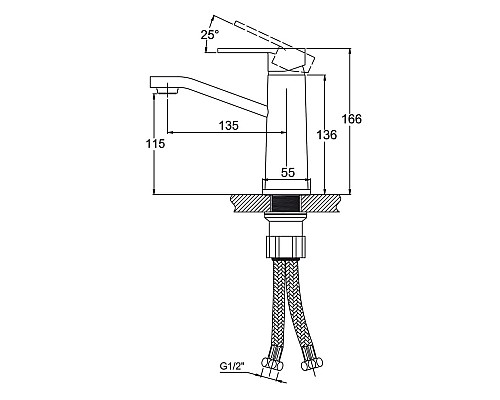 Смеситель для раковины KAISER Sonat 34511