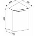 Подвесной шкаф De Aqua Тока 3 35 L 167479 угловой Белый