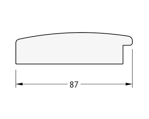 Зеркало Evoform Exclusive 156х66 BY 1191 с фацетом в багетной раме - Травленое золото 87 мм
