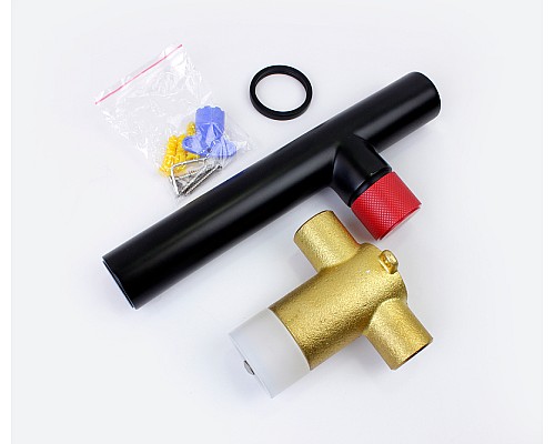 Смеситель для раковины Bronze de Luxe Avantgarde 2021RH Черный Красный