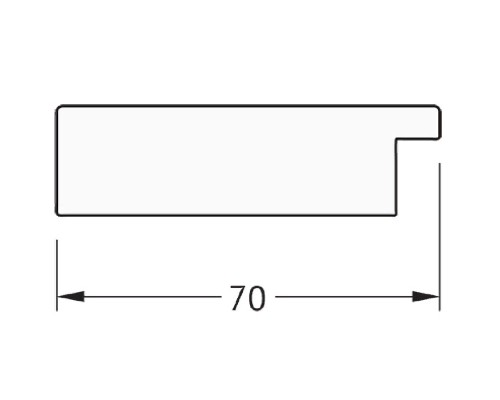 Зеркало Evoform Definite 156х76 BY 3338 в багетной раме - Соты медь 70 мм