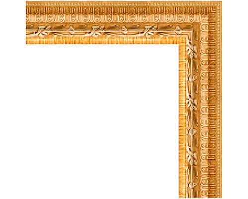 Зеркало Evoform Definite 142х52 BY 1068 в багетной раме - Сусальное золото 47 мм